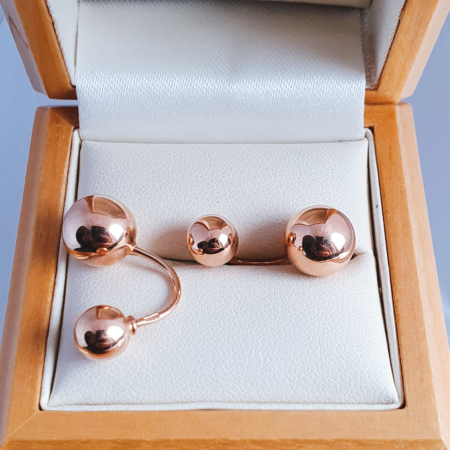 Bubble srew on earrings