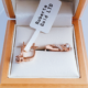 Classic earrings with white zirconia
