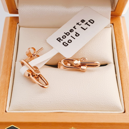 Cartier style Golden Stud earrings