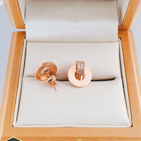 Cartier style Golden Stud earrings
