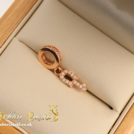 Pandora key charm with zirconia