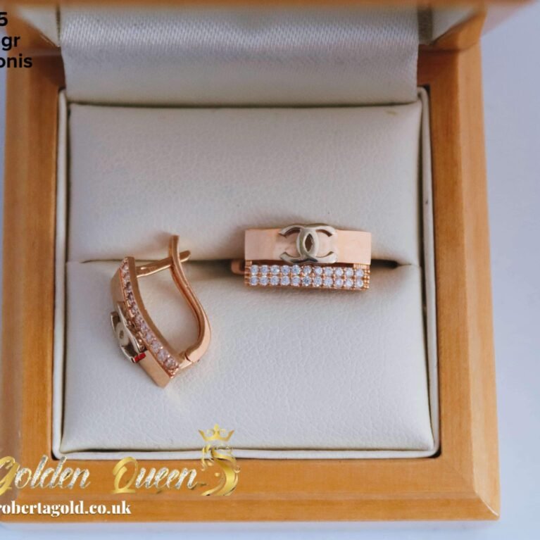 Earrings with Chanel logo