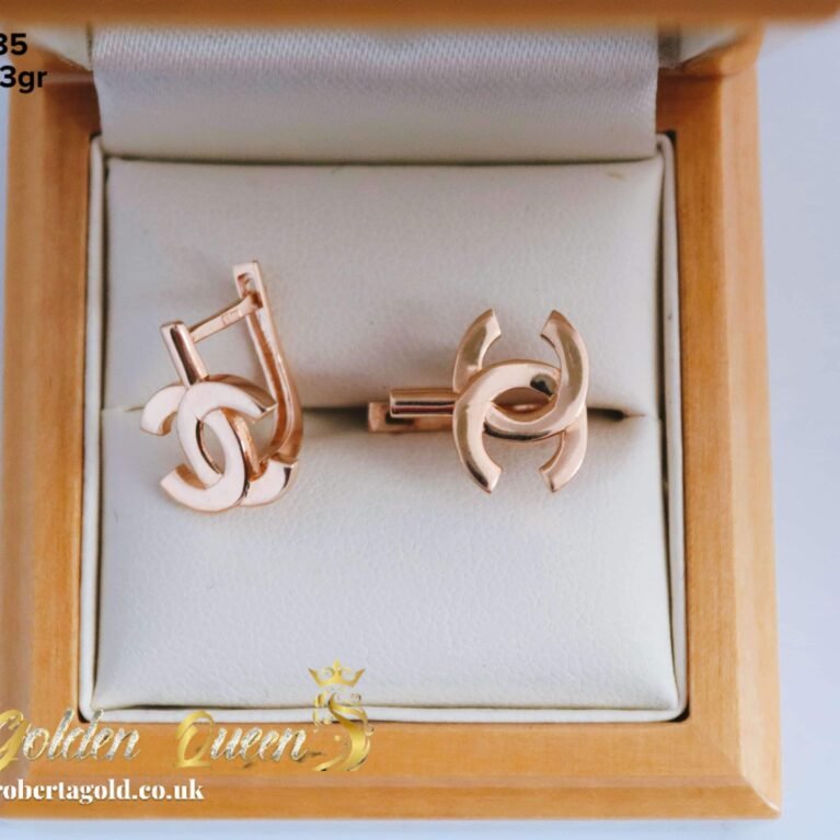 Earrings with Chanel logo