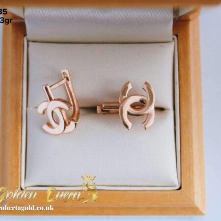Earrings with Chanel logo
